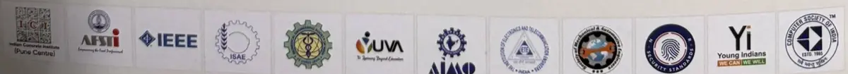 Professional society logos printed in the DSCE brochure