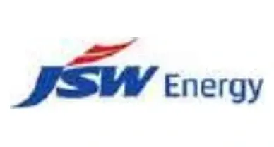 JSW Energy logo, also shown in the scanned engineering brochure