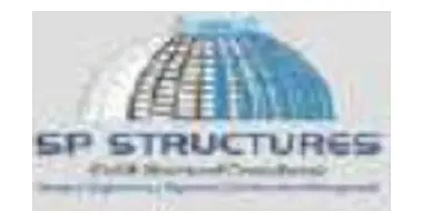 SP Structures logo, also shown in the scanned engineering brochure