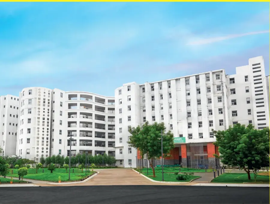 DSU Trichy campus road and buildings