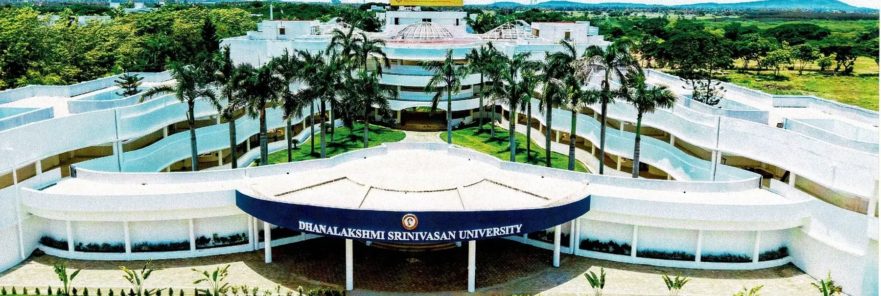Dhanalakshmi Srinivasan University building at Mamandur, Chengalpattu (from the official 2026-27 fee sheet)